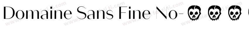 Domaine Sans Fine No字体转换